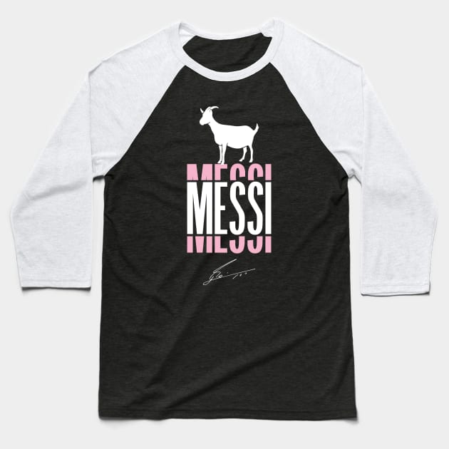 Leo Messi In Inter Miami Baseball T-Shirt by Teeartspace